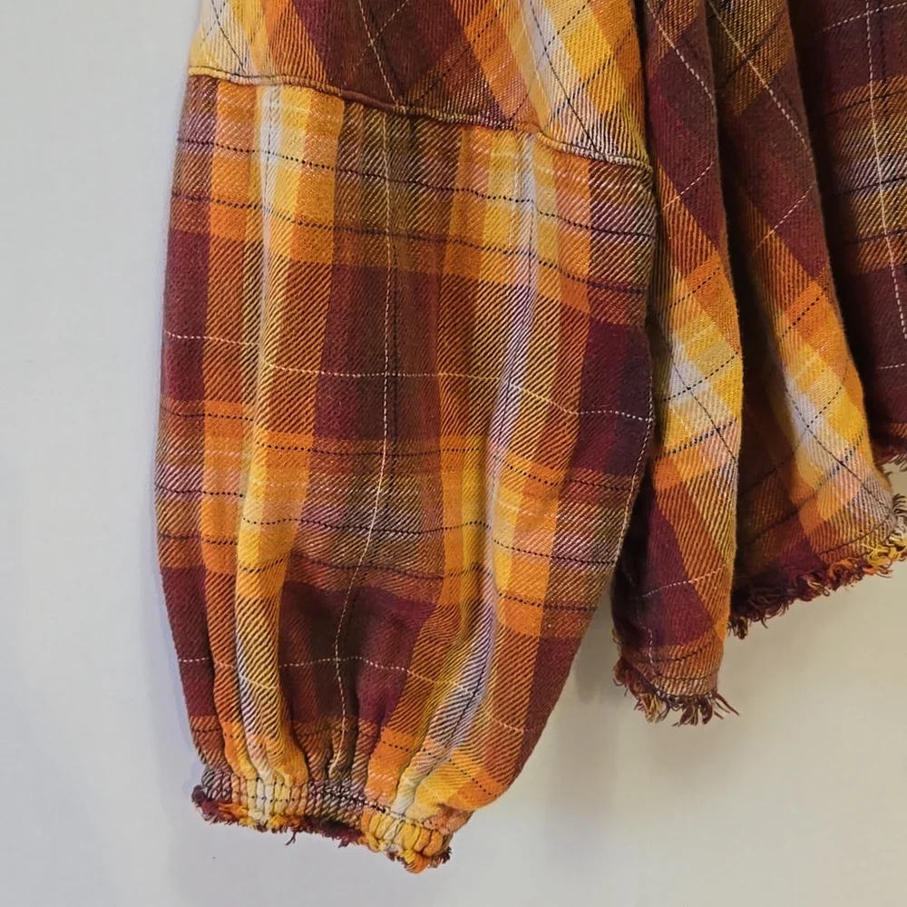 Free People We The‎ Free Kyoto Oversized Double Cloth Swing Flannel XS